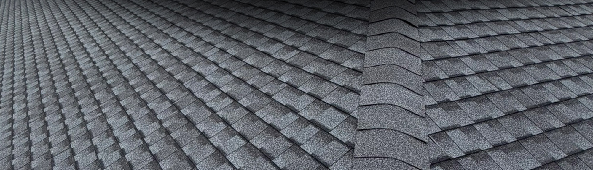 Close-up of Class 4 impact-resistant asphalt shingles installed on a roof